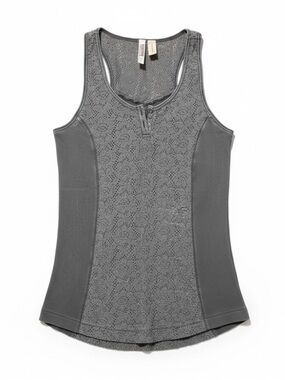 Mudd Gray Lace Detail Tank Top – Size Large